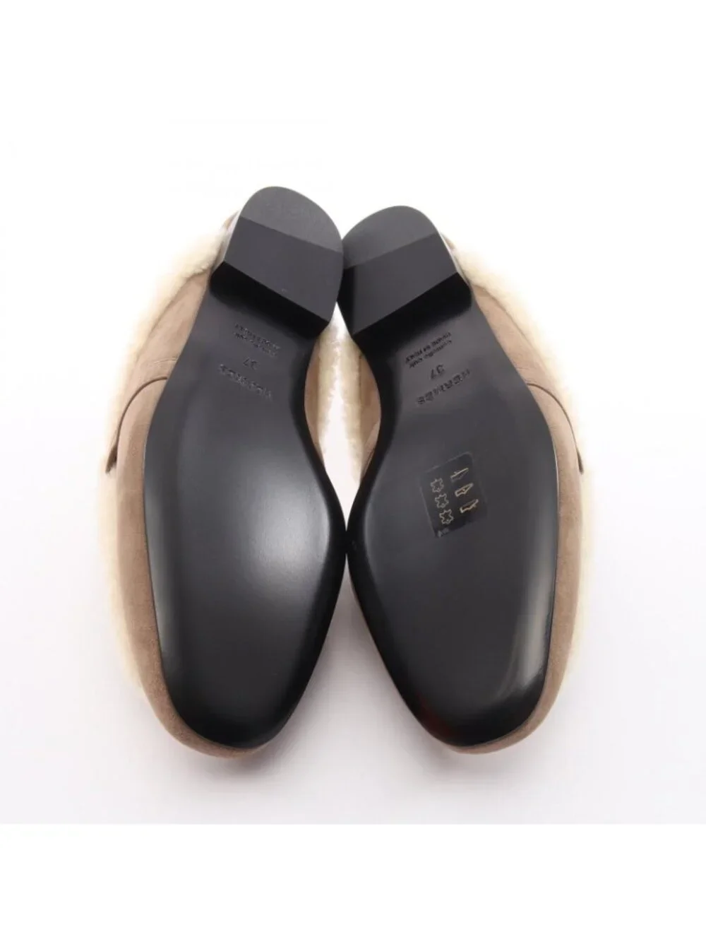 Hermes Sandals Oz Kelly Buckle Etoupe Ecru